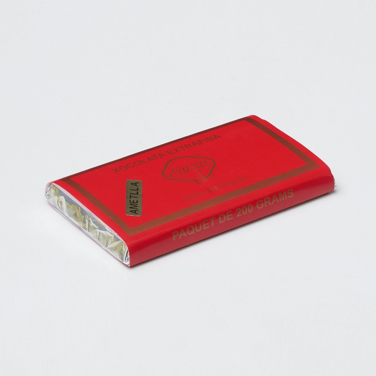 Tableta de chocolate negro con almendras