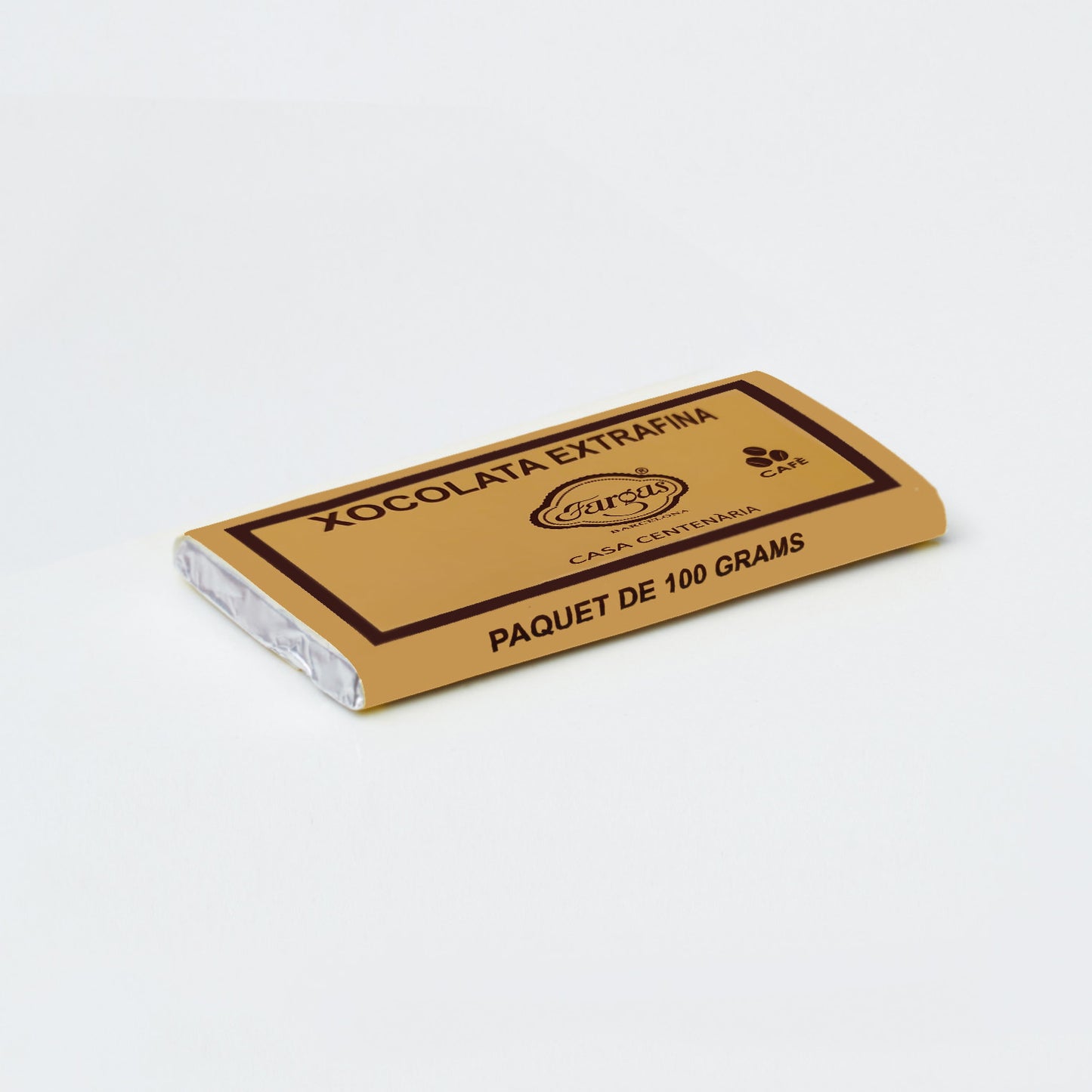 Tableta de chocolate negro con café